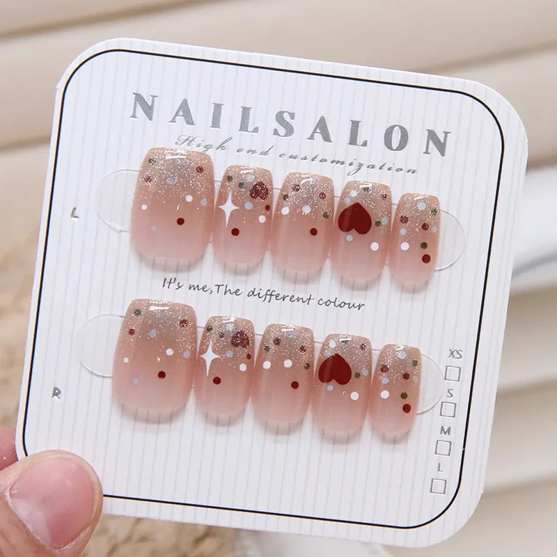 Nail Art Xs - 10Pcs Women Cats Eye Handmade Press