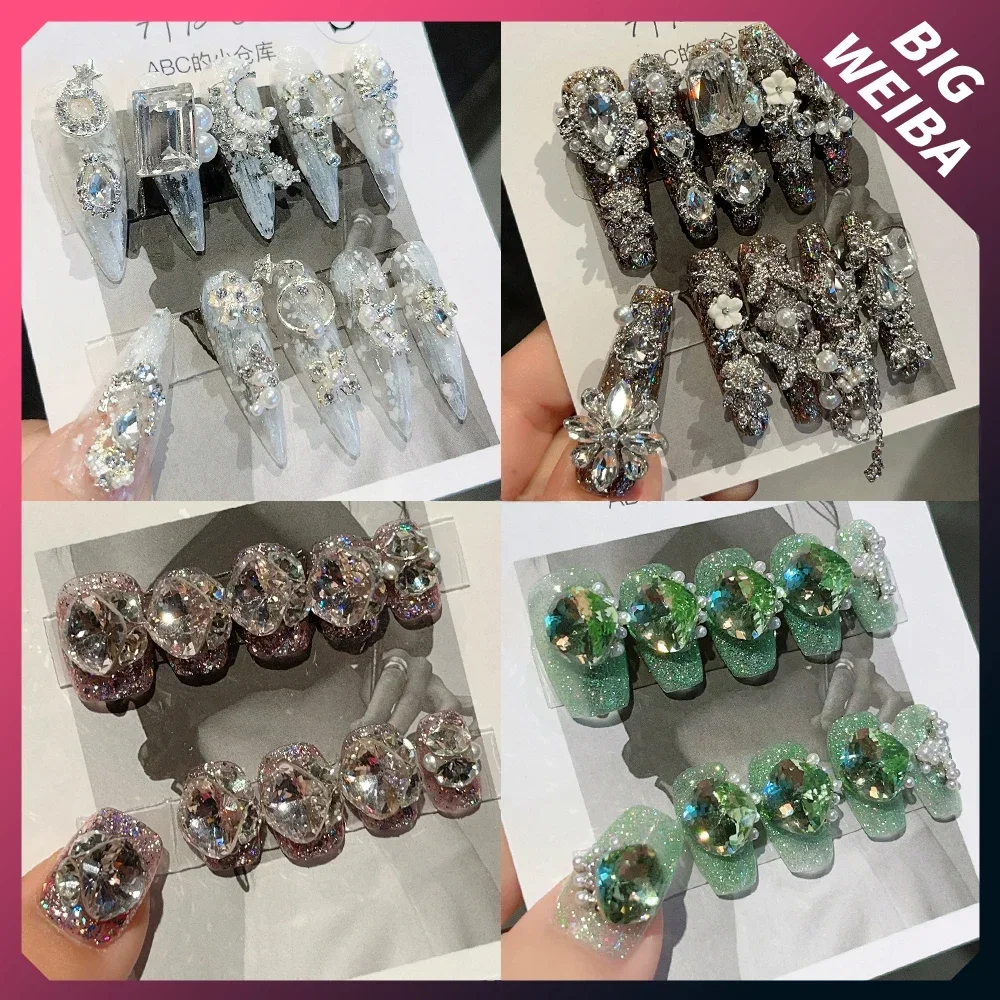 10Pcs Diy Luxury Court Shiny C - Nail Art Xs review and price
