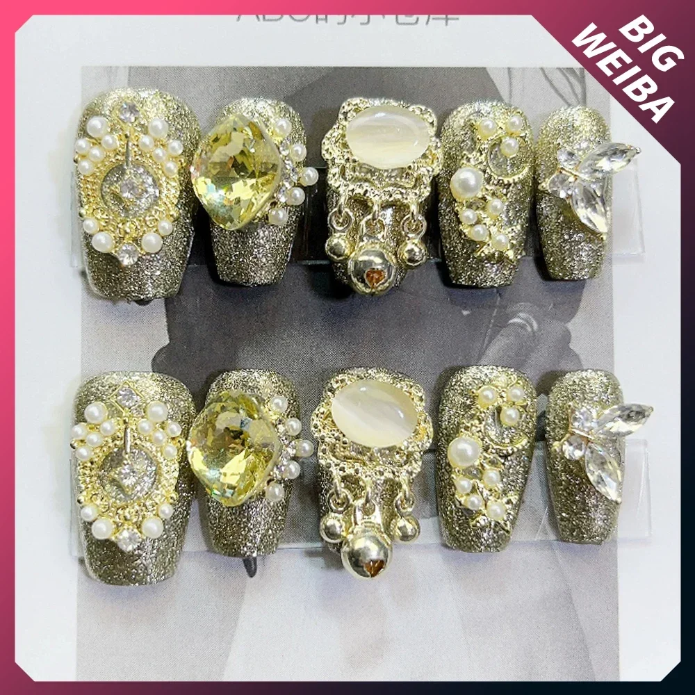 10Pcs Diy Luxury Court Shiny C - Nail Art Xs review and price