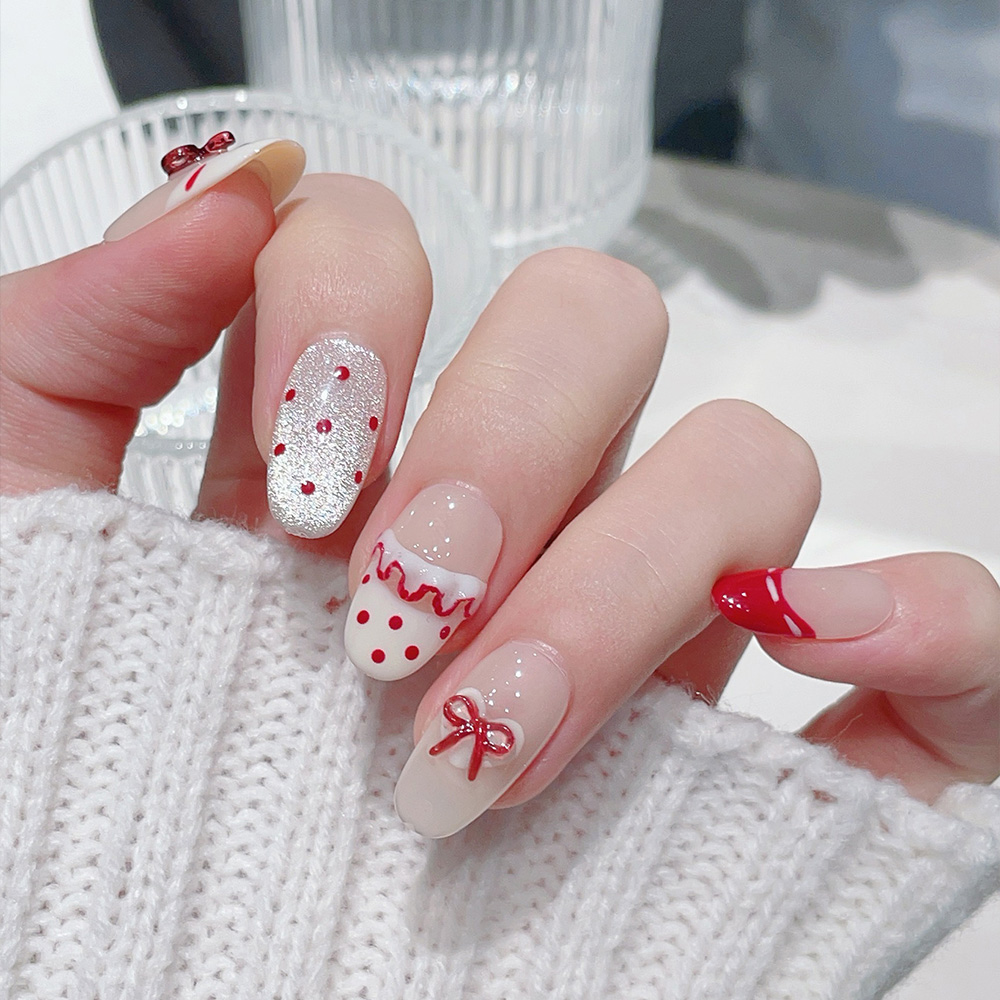 10pcs Short Oval Handmade Pres - Nail Art Xs review and price