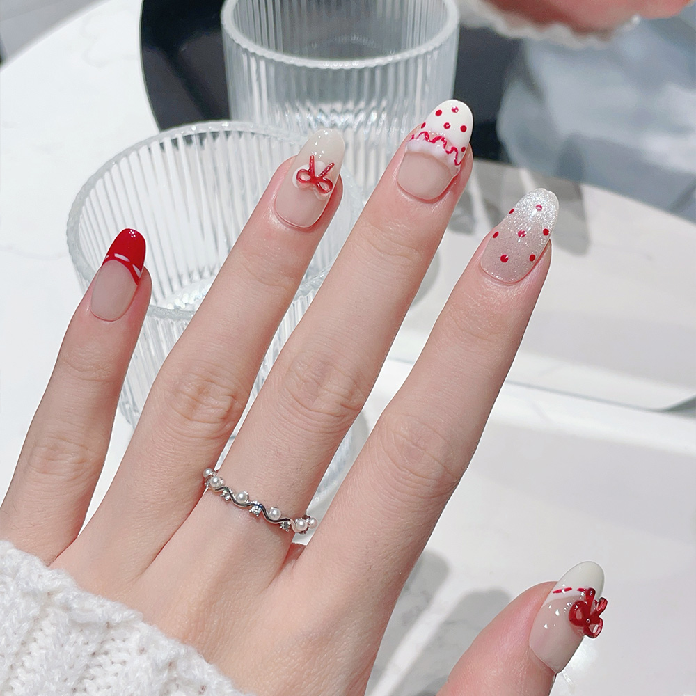 10pcs Short Oval Handmade Pres - Nail Art Xs review and price