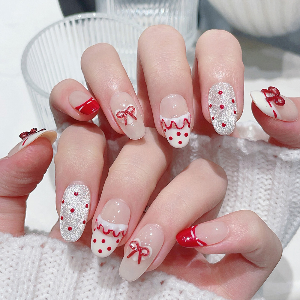 10pcs Short Oval Handmade Pres - Nail Art Xs review and price