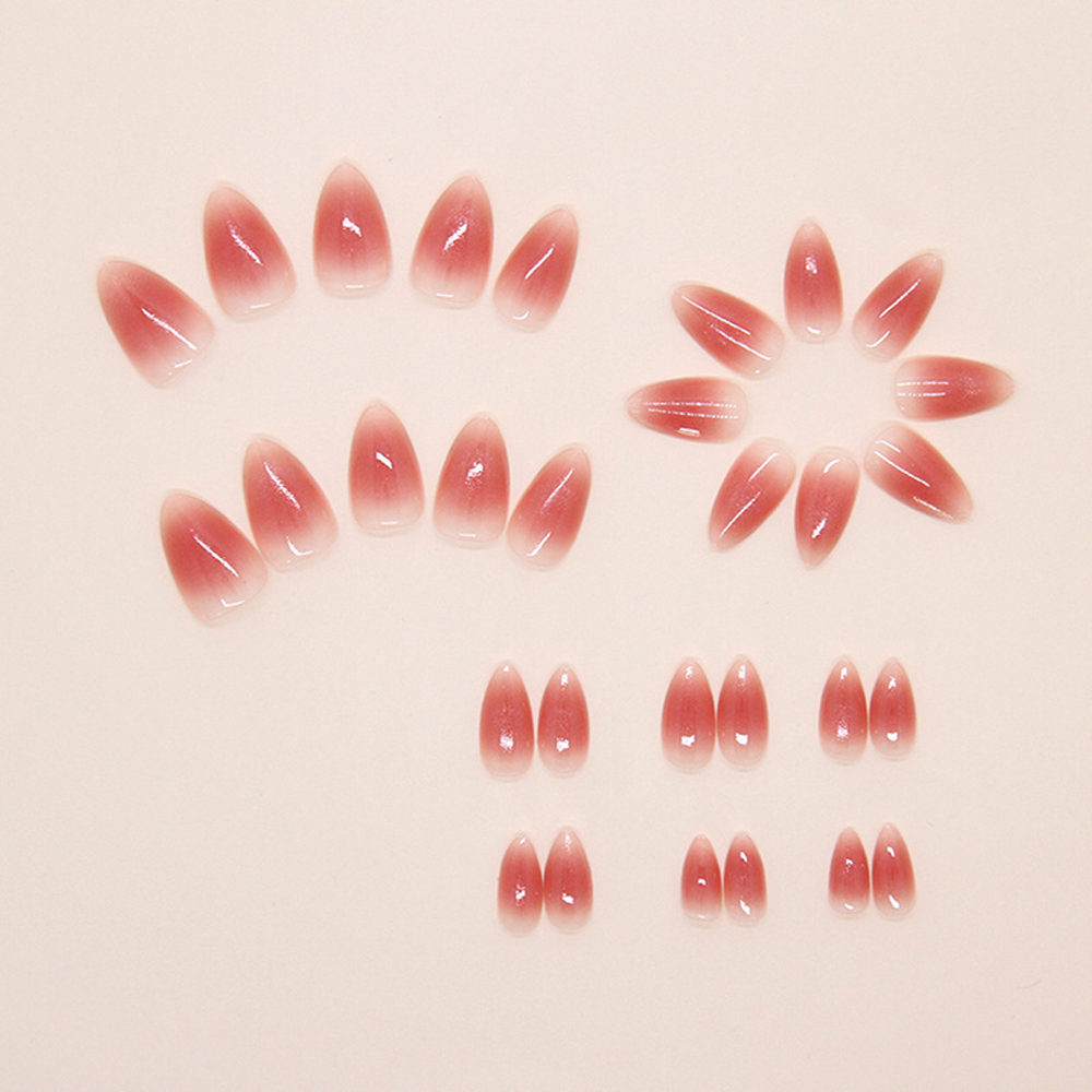 24Pcs Short Oval Head Blush Pi - Nail Art Fake Nails review and price