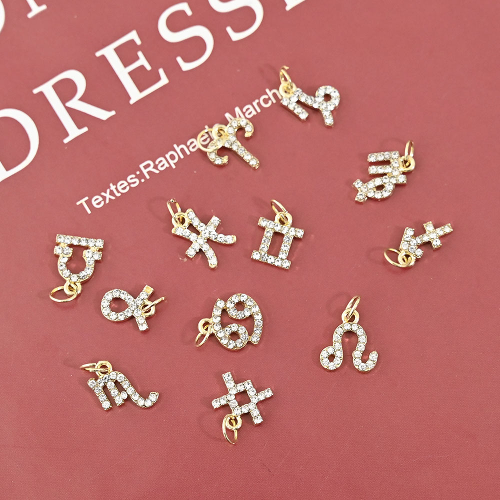 10Pcs 12 Constellation Dangle  - Nail Art Xs review and price