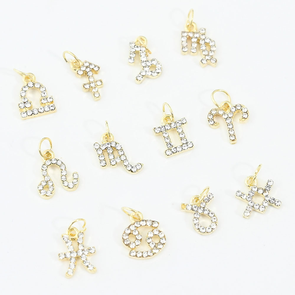 10Pcs 12 Constellation Dangle  - Nail Art Xs review and price