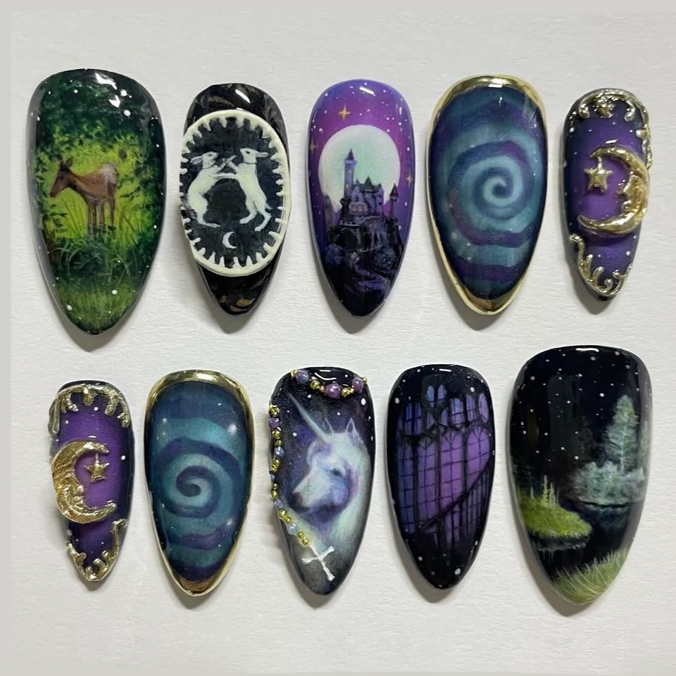 24pcs Vintage Country Style Fa - Nail Art Press On review and price