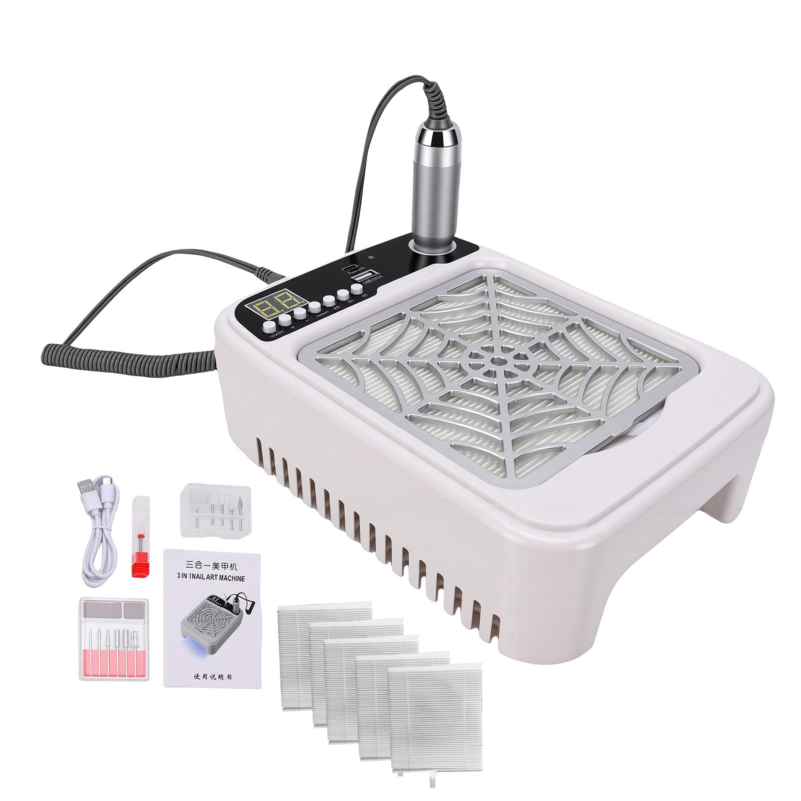 3-in-1 Nail Drill Machine with - Nail Drill Machine review and price