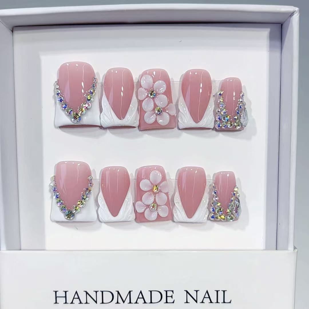 10pcs High-end Simple and eleg - Nail Art Fake Nails review and price
