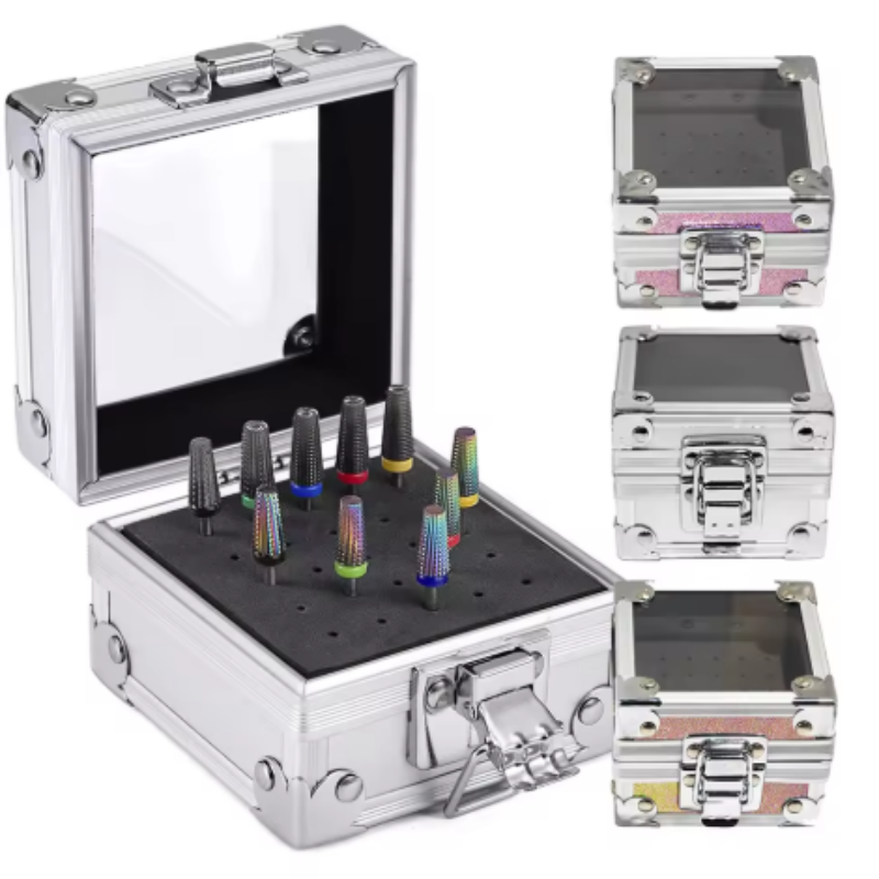Nail Drill Bits Storage Alumin - Nail Drill Machine review and price