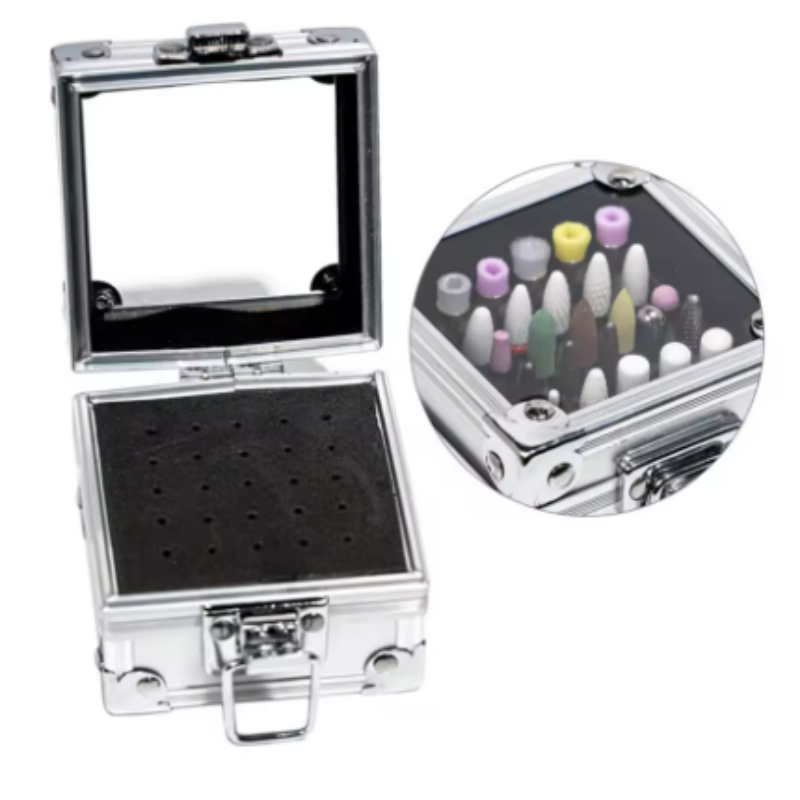Nail Drill Bits Storage Alumin - Nail Drill Machine review and price
