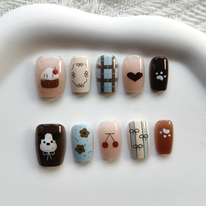 10Pcs Korean Style Cute Bear a - Nail Art Xs review and price