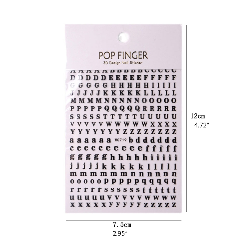 1PCS New English Alphabet Nail - Nail Art Quotes review and price