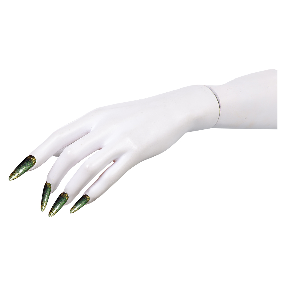 Green Press-on Nails with glit - Nail Art Press On review and price