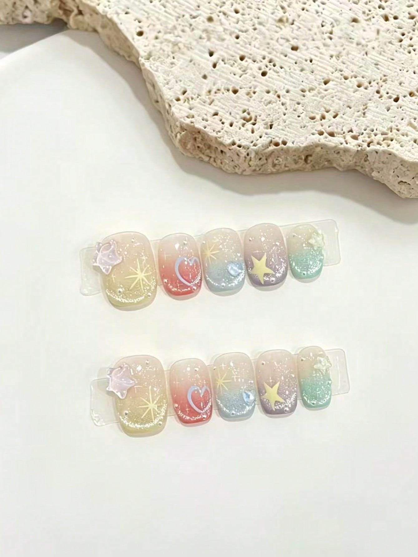 10-Piece Set of Macaron Rainbo - Nail Art Xs review and price