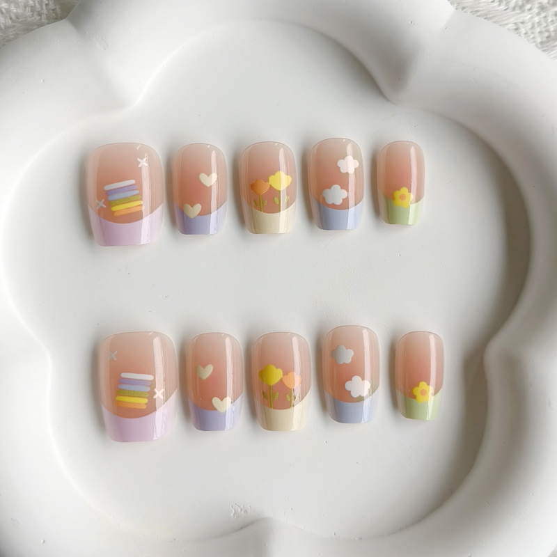 10Pcs Women Spring Fresh and D - Nail Art Xs review and price