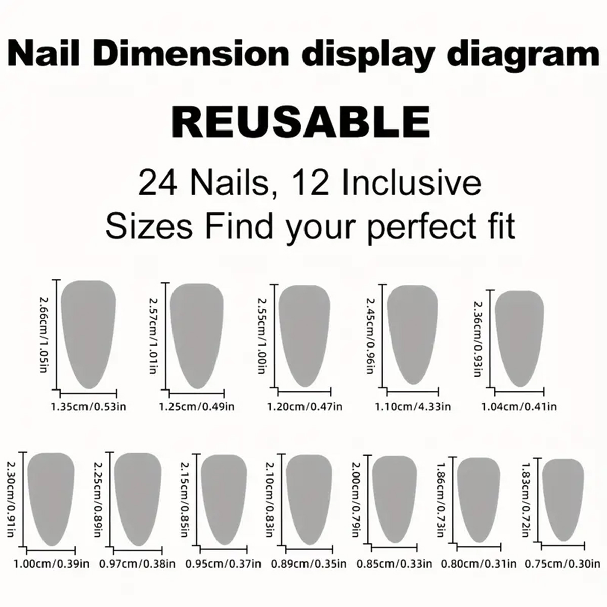 `24Pcs Medium Almond Press On  - Nail Art Press On review and price