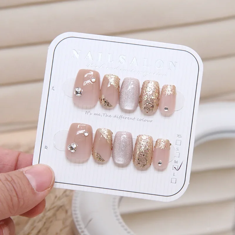 10Pcs Women Cats Eye Handmade  - Nail Art Xs review and price