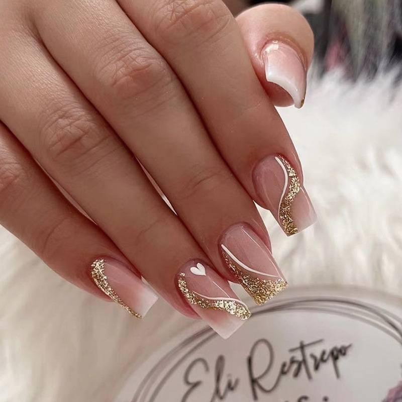 Short Medium fake nails for wo - Nail Art Press On review and price