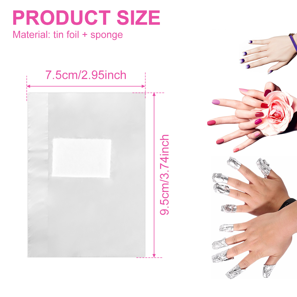 500/1000Pcs Aluminium Foil Gel - Nail Art Ideas review and price
