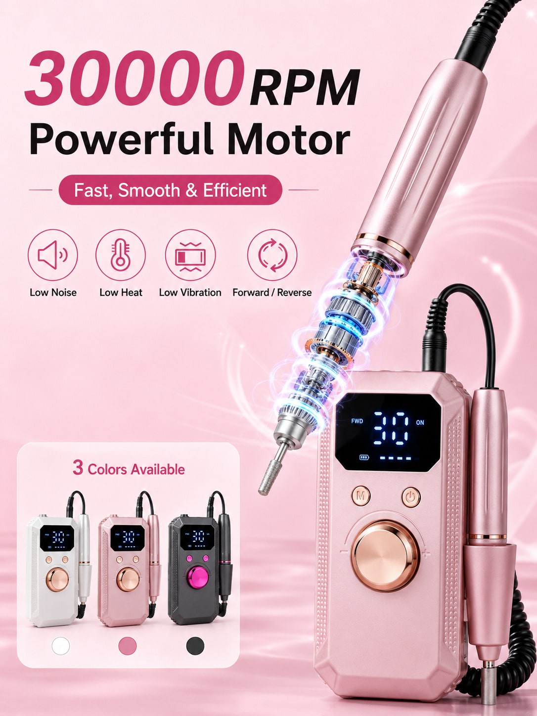 Professional Wireless Electric - Nail Drill Machine review and price